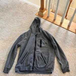 grey zip up jacket size 13y